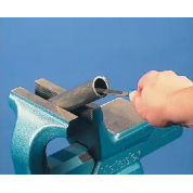 Lima de taller de media caña-punta con mango...