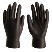 Guante desechable 324BK de nitrilo negro NITREX...